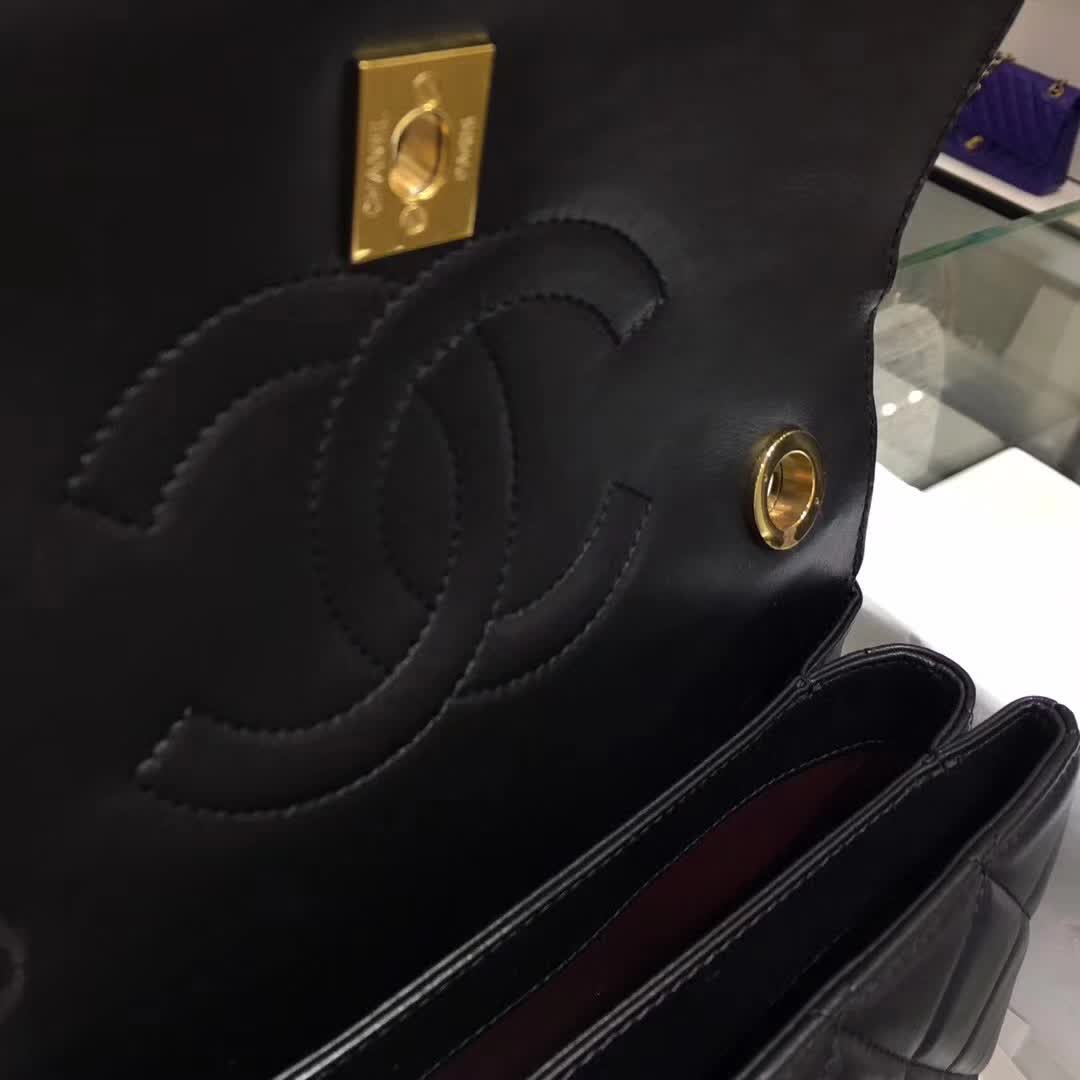 Chanel 香奈儿 Trendy 小羊皮 黑色 25cm 金色