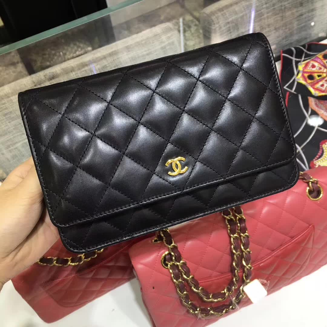 Chanel 香奈儿 WOC 小羊皮 金扣 现货 诚招代理