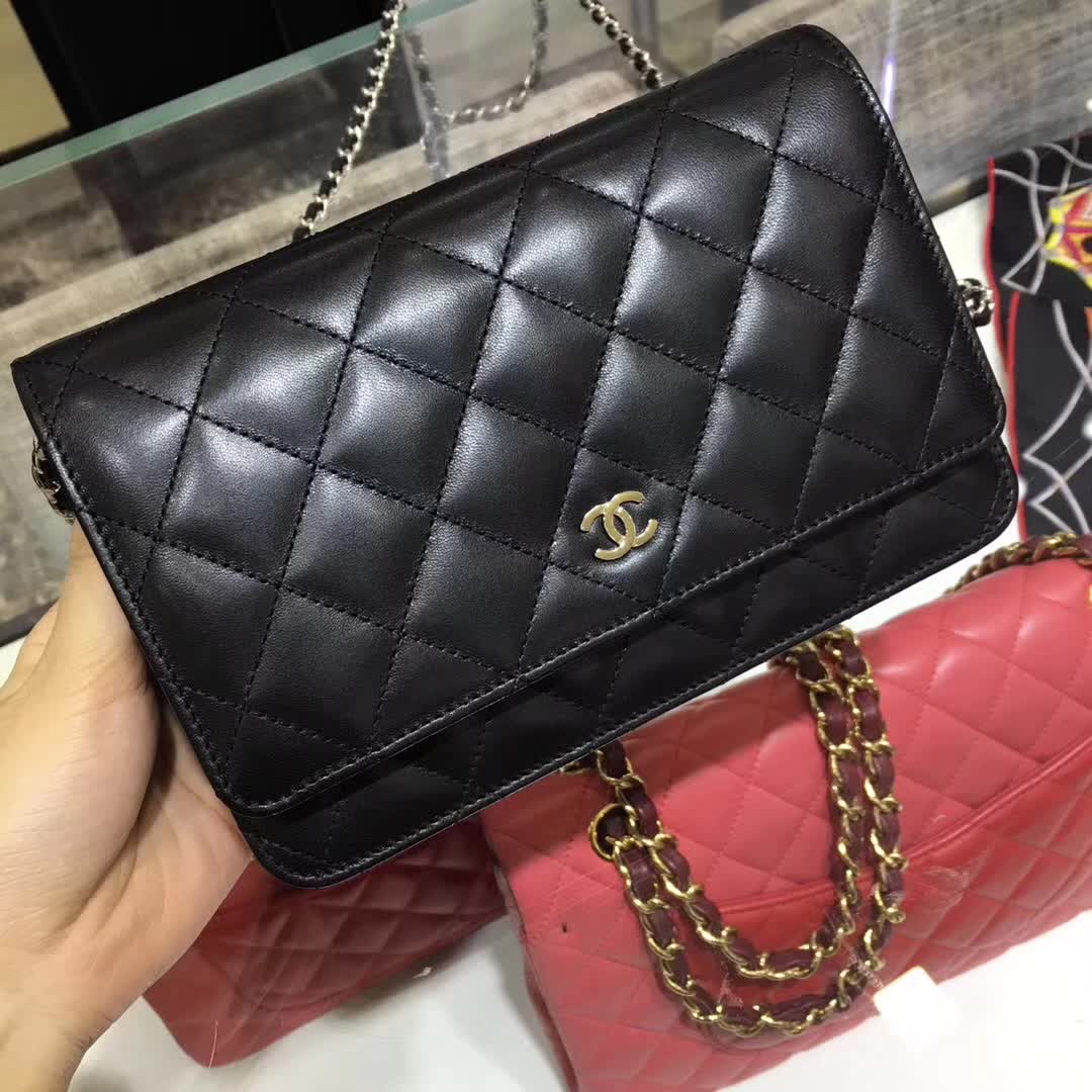 Chanel 香奈儿 WOC 小羊皮 金扣 现货 诚招代理