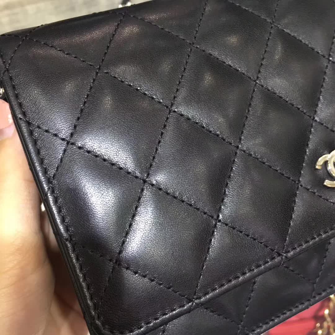 Chanel 香奈儿 WOC 小羊皮 金扣 现货 诚招代理