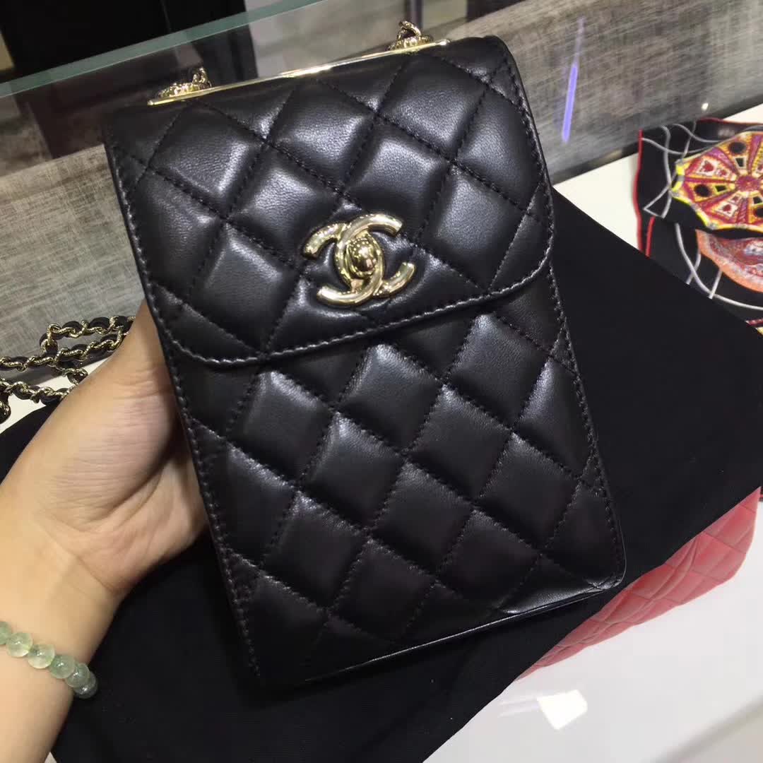 Chanel 香奈儿 手机包 羊皮 广州白云皮具城 一件代发