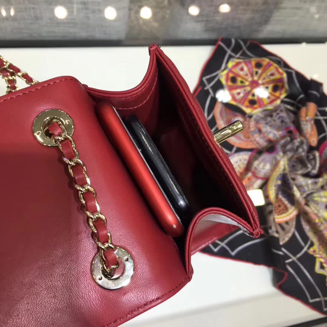 Chanel 香奈儿 手机包 羊皮 广州白云皮具城 一件代发
