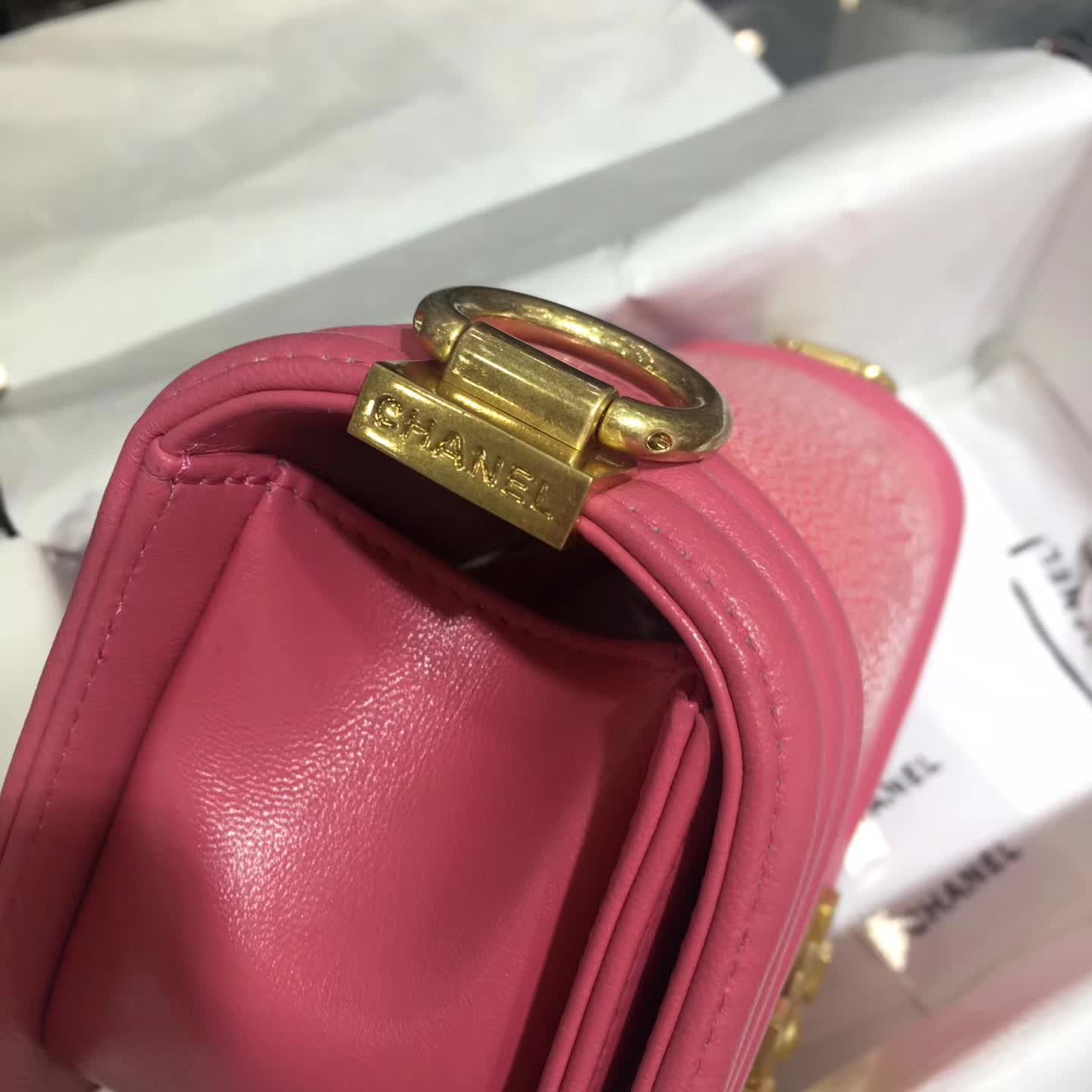 客订 Chanel 香奈儿 官网同步 珍珠鱼皮 嫩粉 出货