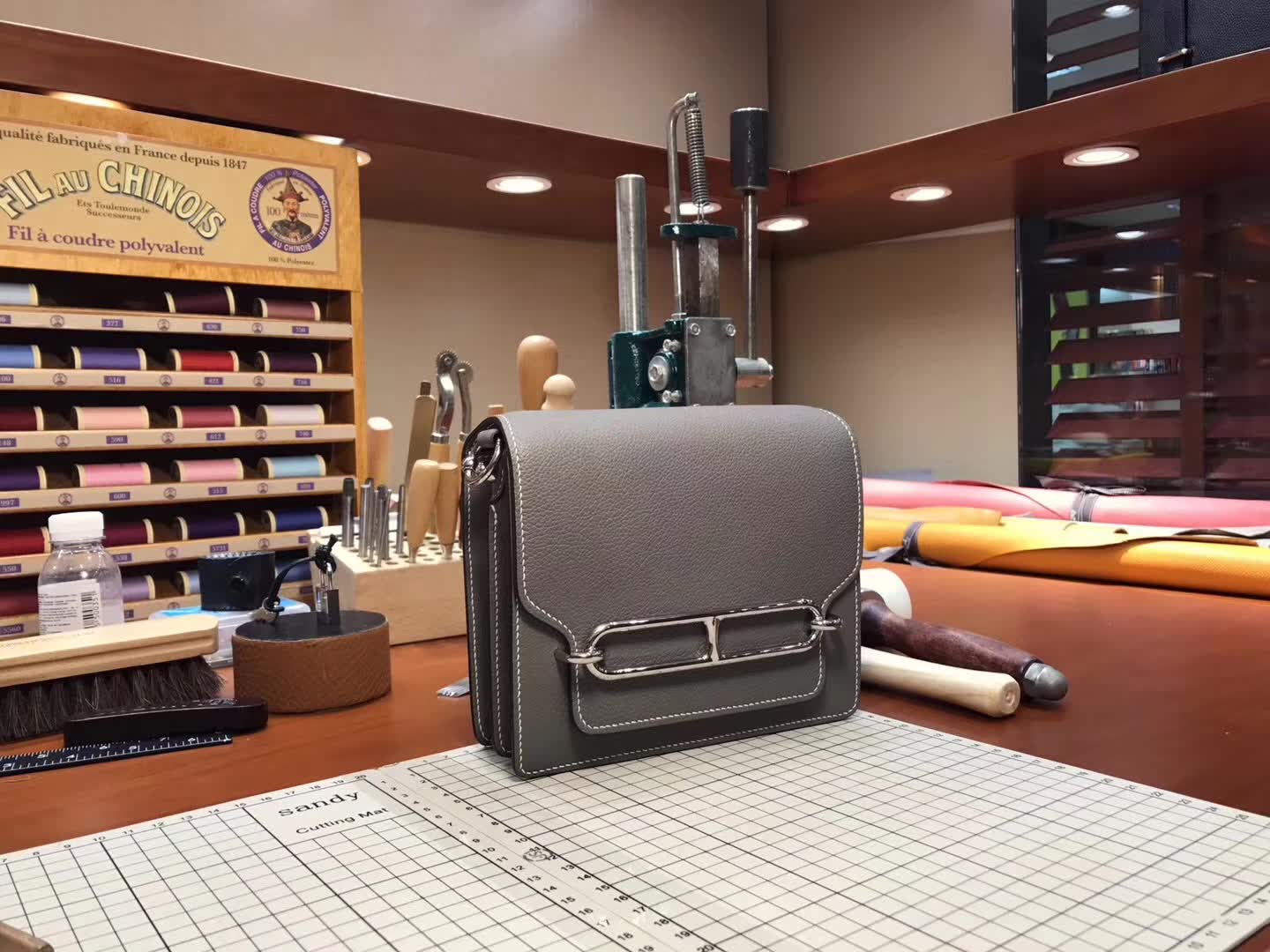 Hermes Roulis mini 19 8f 银锡灰 锡器灰 etain 爱马仕官网同步 专柜断货颜色