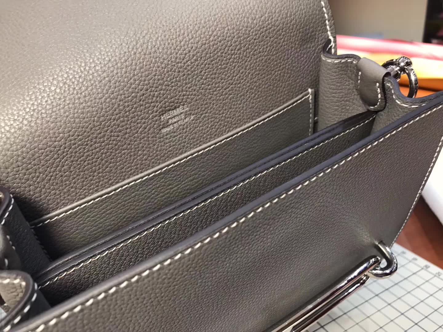 Hermes Roulis mini 19 8f 银锡灰 锡器灰 etain 爱马仕官网同步 专柜断货颜色