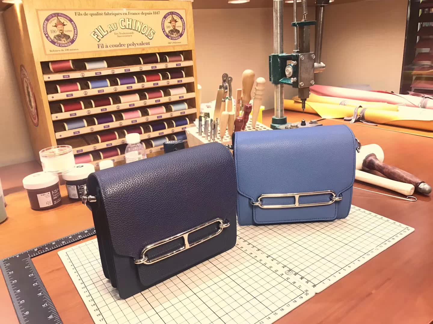 Hermes Roulis mini 19 风暴蓝 爱马仕官网同步 专柜断货颜色