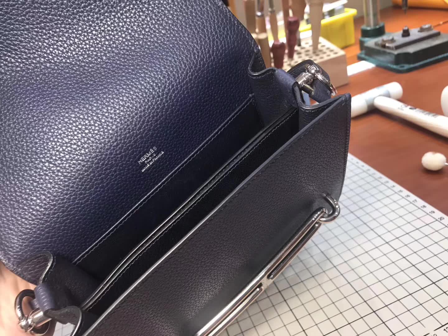 Hermes Roulis mini 19 风暴蓝 爱马仕官网同步 专柜断货颜色