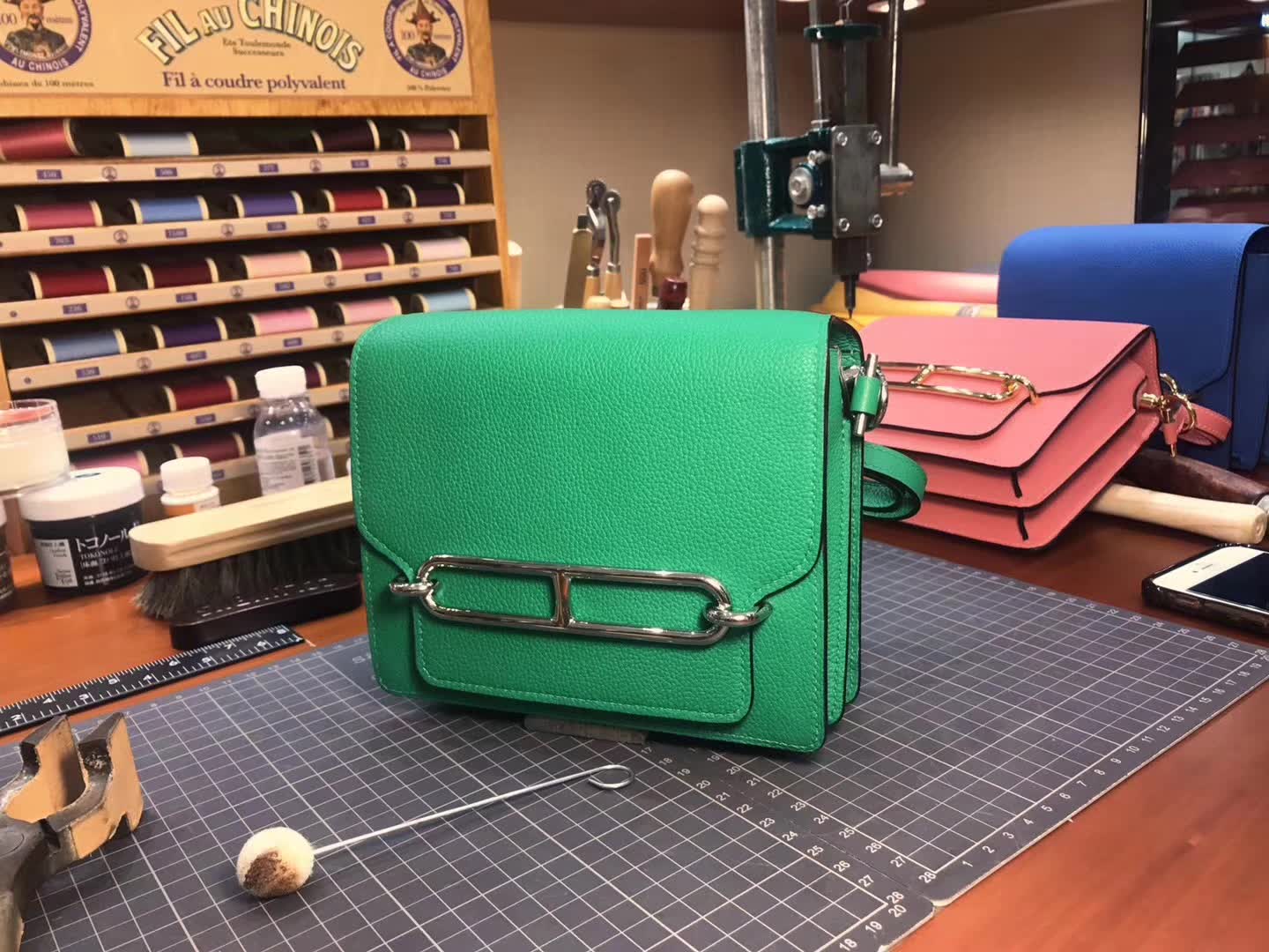 Hermes Roulis mini 19 竹子绿 1k bambou 爱马仕官网同步 专柜断货颜色