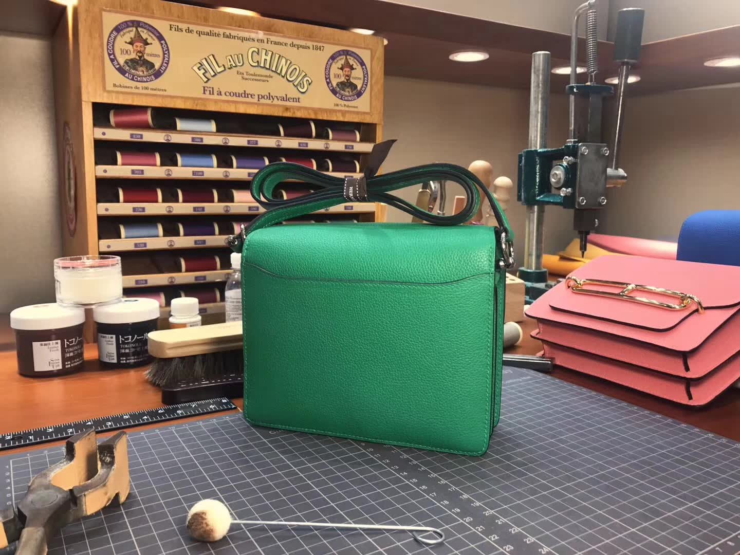Hermes Roulis mini 19 竹子绿 1k bambou 爱马仕官网同步 专柜断货颜色