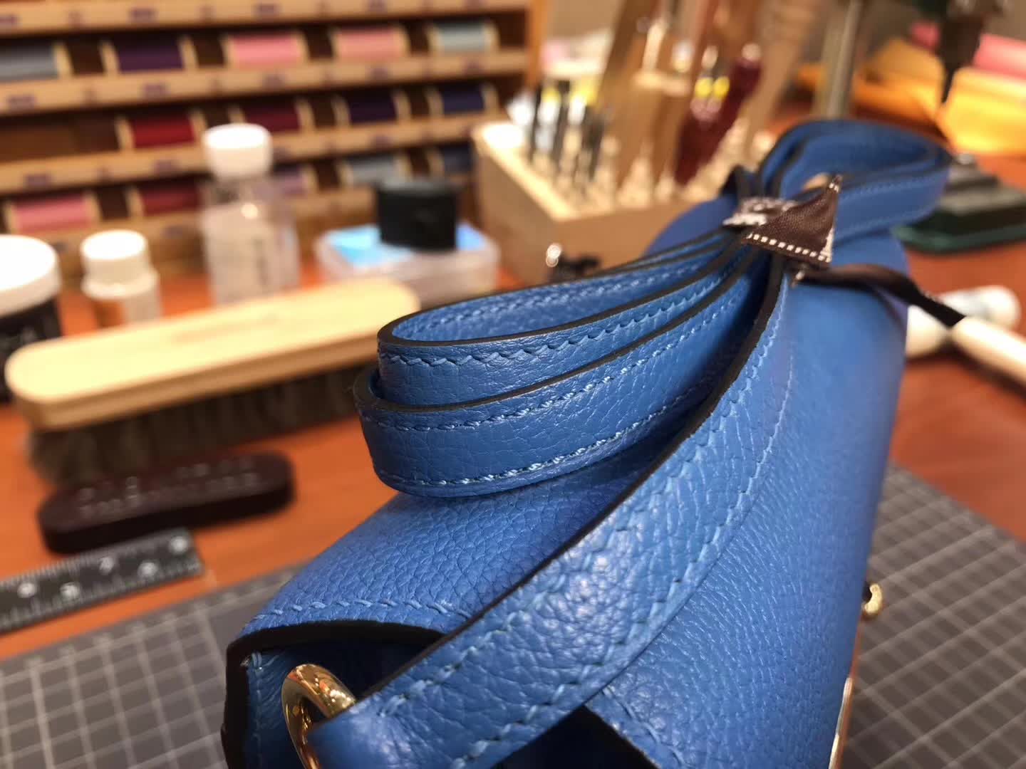 Hermes Roulis mini 19  blue agate 玛瑙蓝 r2  爱马仕官网同步 专柜断货颜色
