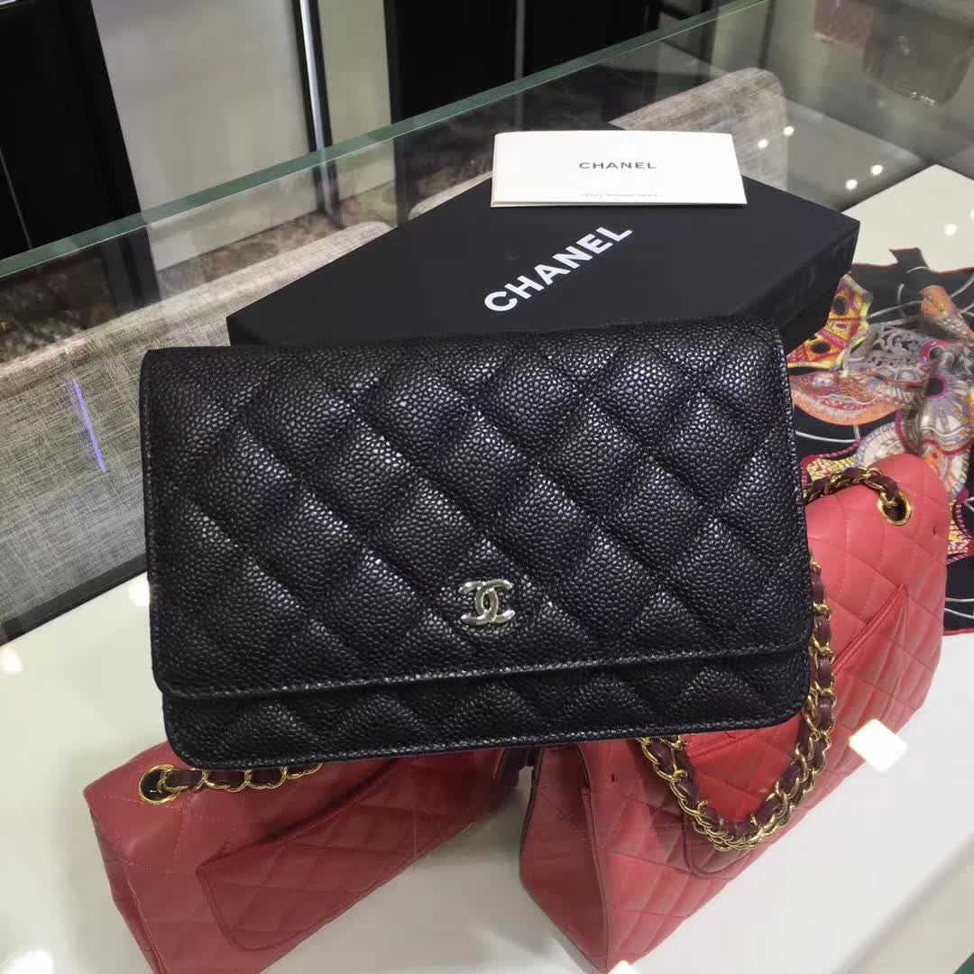 Chanel 香奈儿 WOC 鱼子酱 银扣 现货 诚招代理