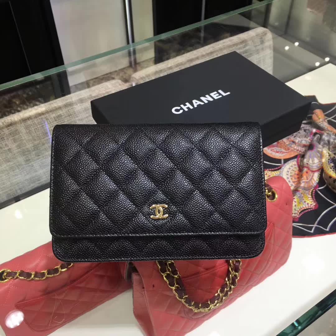 Chanel 香奈儿 WOC 鱼子酱 金扣 现货 诚招代理