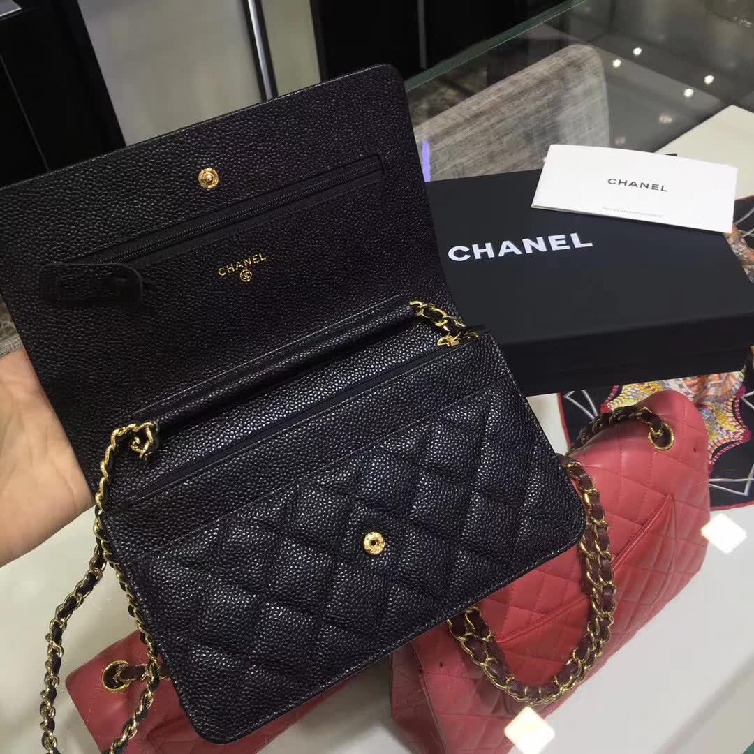 Chanel 香奈儿 WOC 鱼子酱 金扣 现货 诚招代理