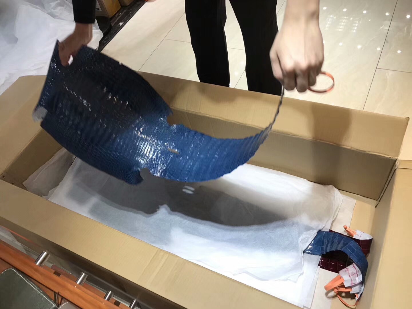 尚美高订 全球代发货 精挑细选鳄鱼皮 极致完美