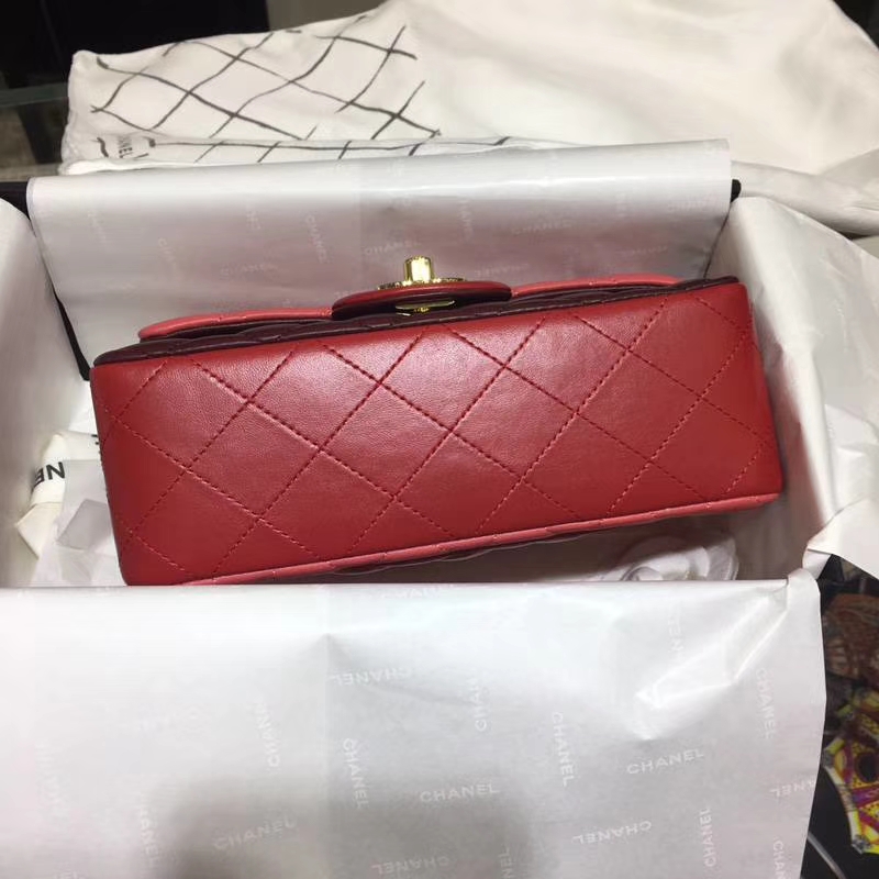 CHANEL 小香 Classic Flap Bag  进口小羊皮 20cm 感受细节 感受工艺 拼色 金扣