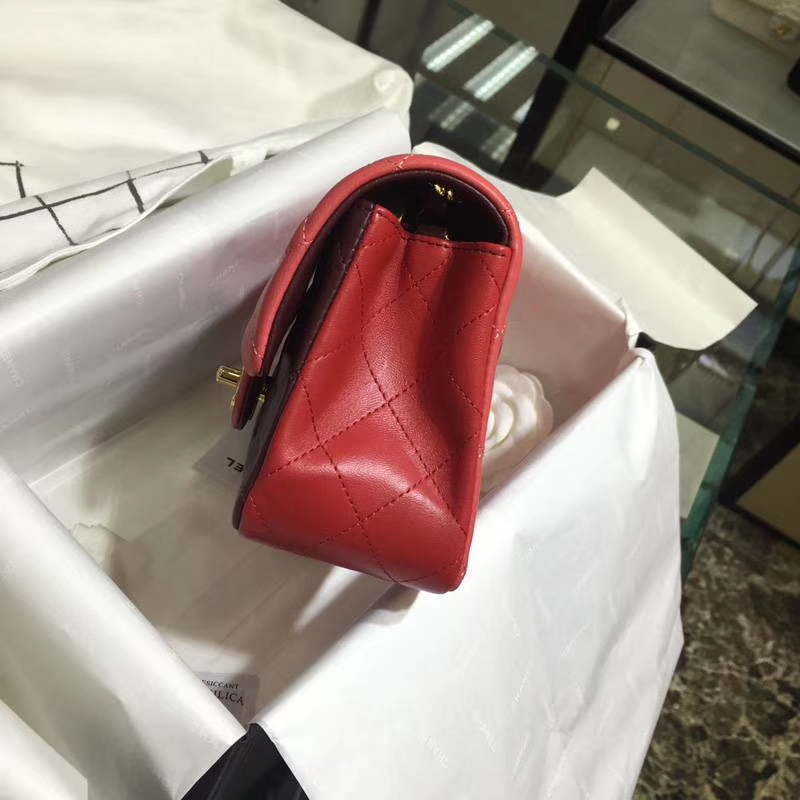 CHANEL 小香 Classic Flap Bag  进口小羊皮 20cm 感受细节 感受工艺 拼色 金扣