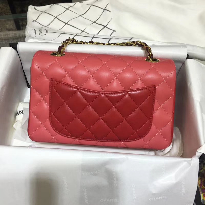 CHANEL 小香 Classic Flap Bag  进口小羊皮 20cm 感受细节 感受工艺 拼色 金扣