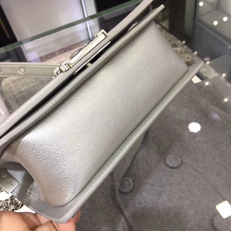 Chanel 香奈儿 Leboy Bag  PVC与小羊皮 20cm 彩扣
