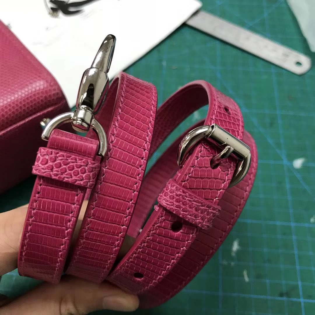 原版钻石扣 三格17cm Lizard 蜥蜴皮 特殊蜥蜴皮 Dior戴妃定制