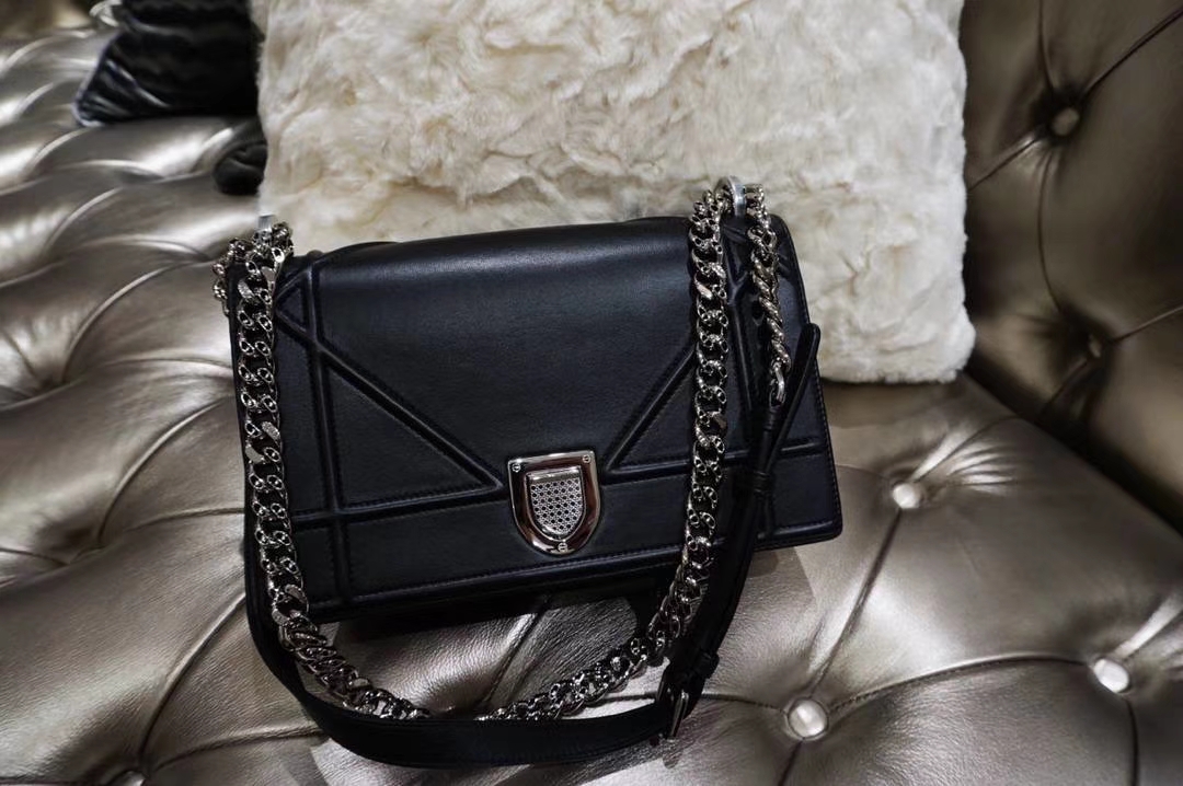 Dior 腾格纹 黑色 牛皮 25cm 专柜同步 