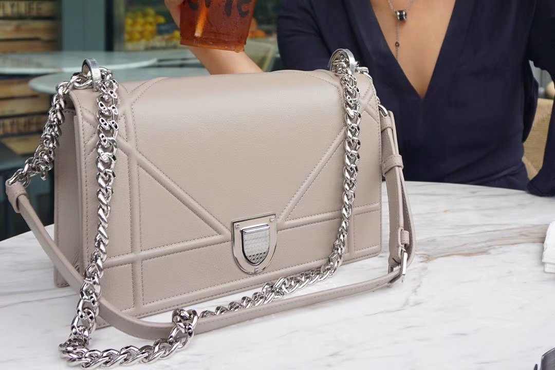 Dior 腾格纹 25cm/21cm 浅粉色 专柜同步