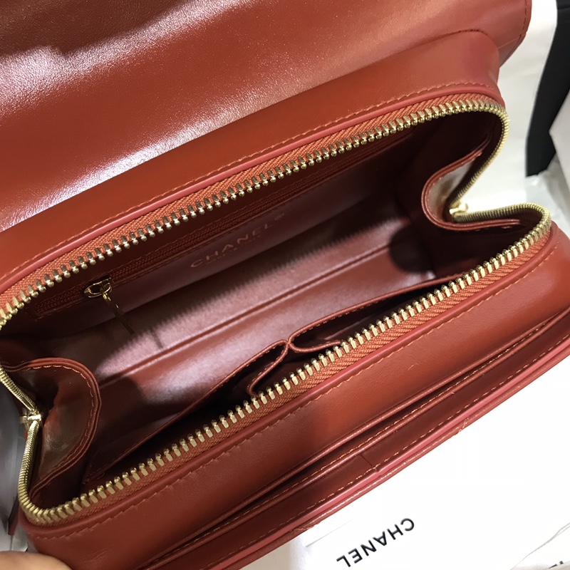 Chanel 香奈儿  2018巴黎汉堡系列 进口牛皮 斜跨包 中号16x7x23cm