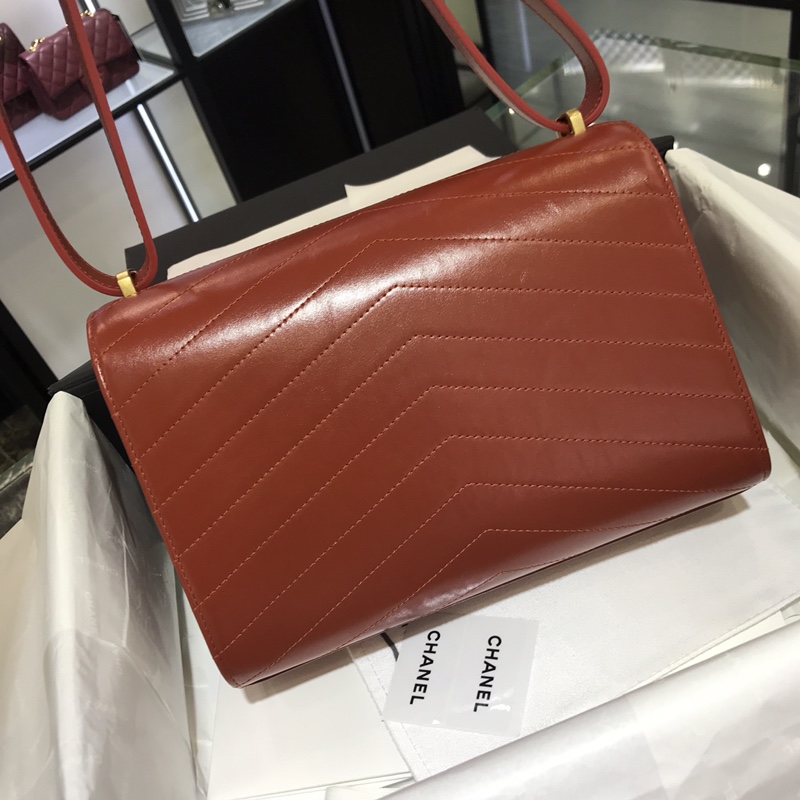 Chanel 香奈儿  2018巴黎汉堡系列 进口牛皮 斜跨包 中号16x7x23cm