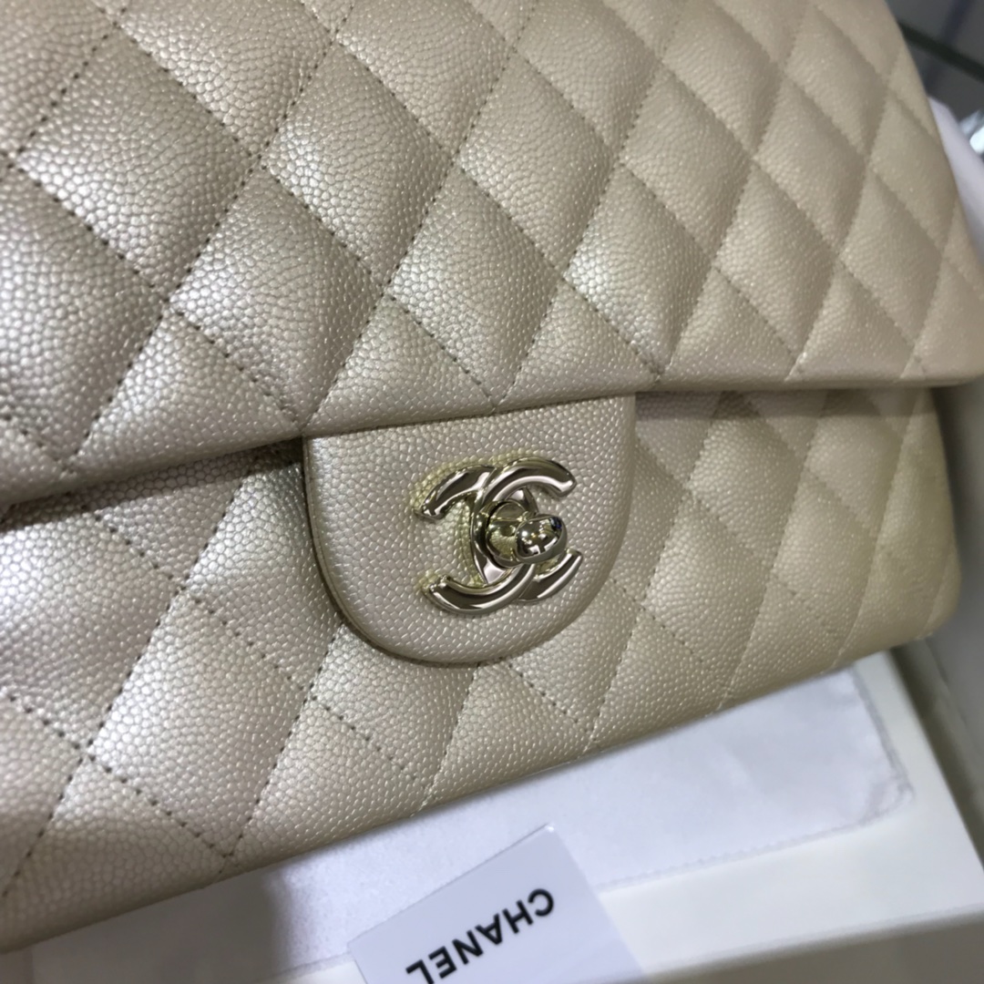 CF 小香最经典系列 小鱼子酱 香槟金色配玫瑰金五金 中号25cm 现货 