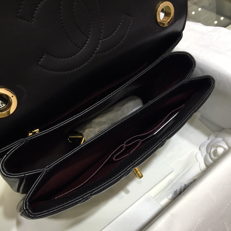 Chanel 香奈儿 Trendy CC 小羊皮 黑色 25cm 金扣 现货