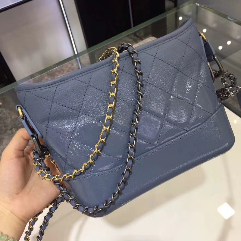 Gabrielle 进口山羊皮 雾霾蓝色 20cm 渐变皮 专柜同步更新