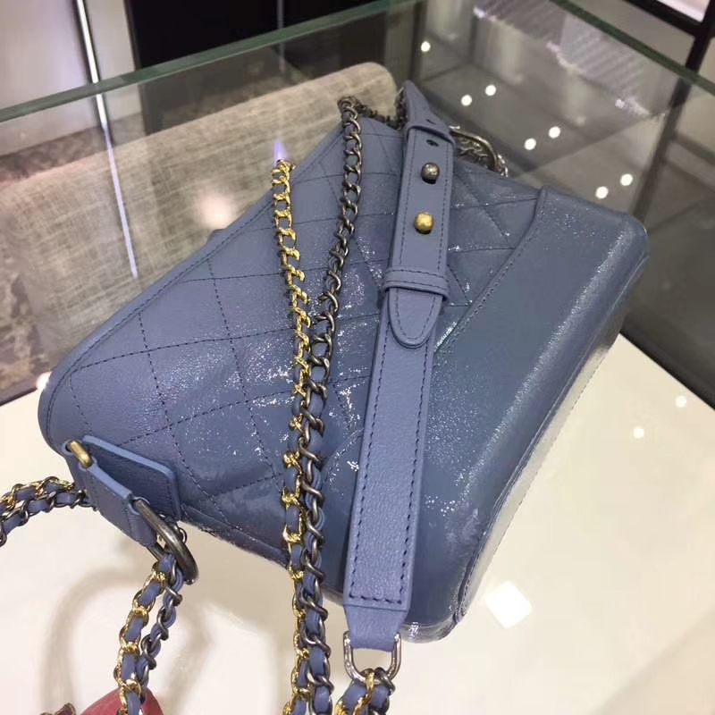 Gabrielle 进口山羊皮 雾霾蓝色 20cm 渐变皮 专柜同步更新