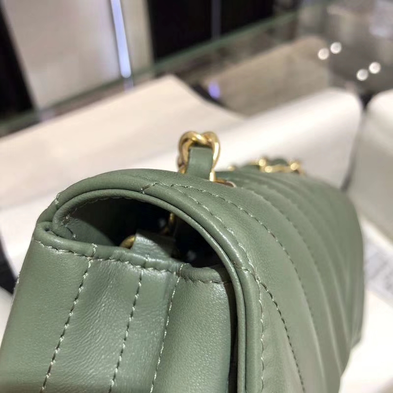 Chanel 香奈儿 V字绣 希腊绿 20cm 超美 少量现货 怀旧金