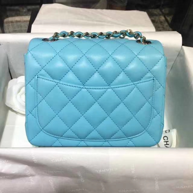 Chanel 香奈儿 Classic Flap Bag 进口小羊皮 17cm 现货 马卡兰 银扣