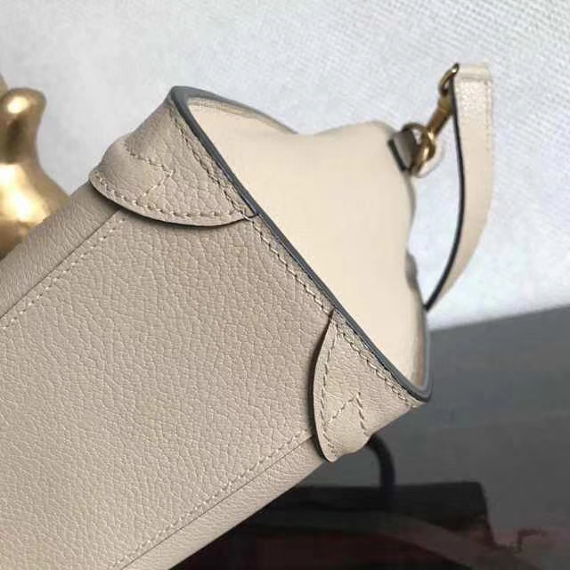 Celine 思琳 笑脸包 20cm 荔枝纹牛皮 大象灰拼玛瑙兰 拼色实拍