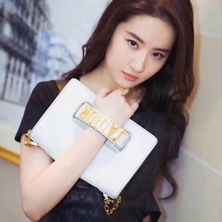 Dior 迪奥 翻盖式手提包 J'ADIOR 25cm牛皮 白色