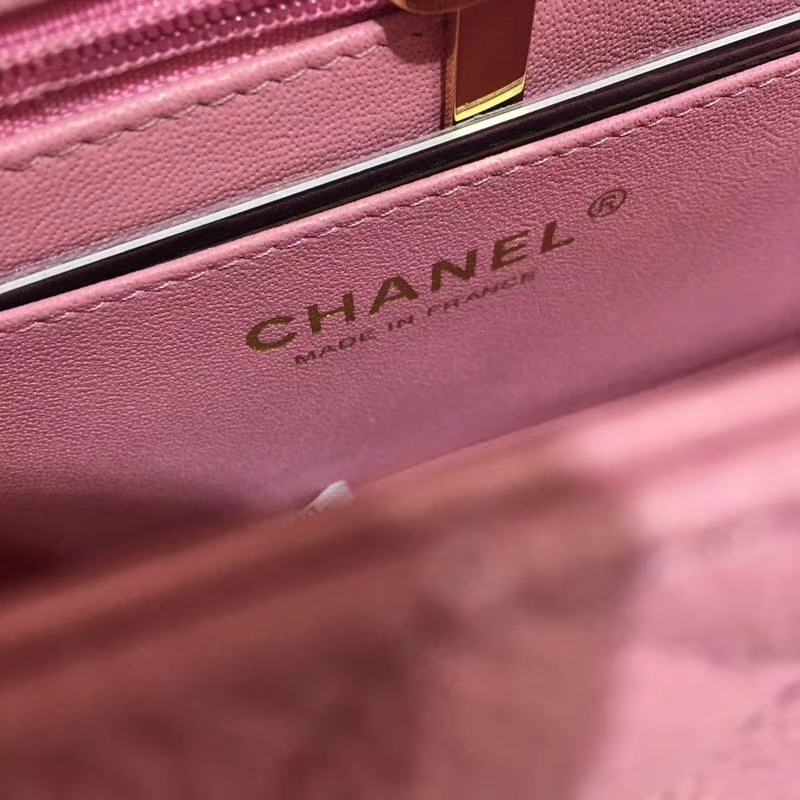 Chanel 香奈儿 Classic Flap 鱼子酱 桃粉 20cm 金 现货