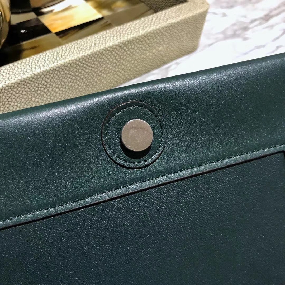 Celine 思琳 Frame  明星 墨绿拼浅蓝 容量大 搭配皮肩带 一件代发 代购品质