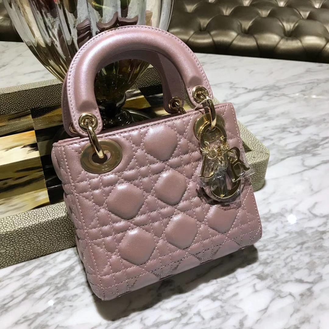 全新Dior  三格羊皮珠光粉  新出货  实物比图片偏亚一点   质感会更好