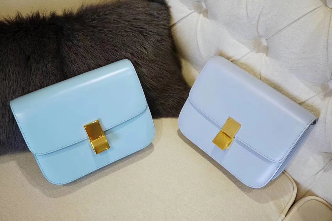 CÉLINE（赛琳）box 豆腐包 新出的配色 纯白 马卡龙蓝 西瓜红