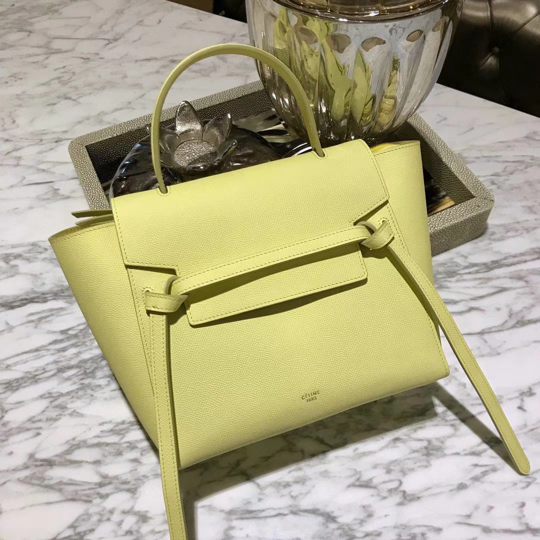 Celine 鲶鱼包 Belt Bag 23cm 柠檬黄 代购品质 欢迎下单