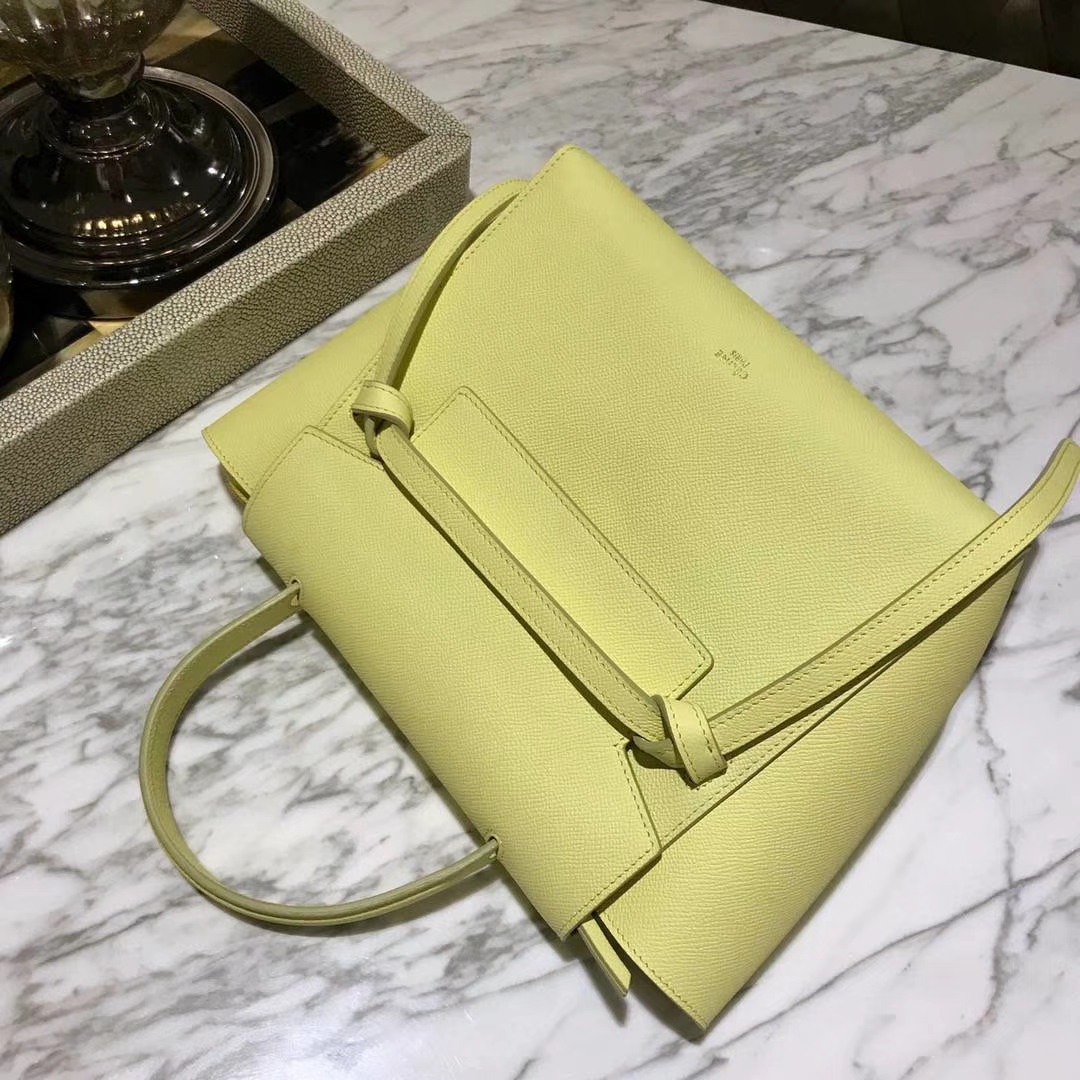 Celine 鲶鱼包 Belt Bag 23cm 柠檬黄 代购品质 欢迎下单