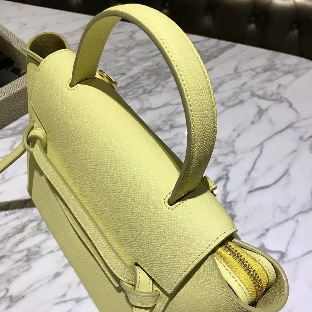 Celine 鲶鱼包 Belt Bag 23cm 柠檬黄 代购品质 欢迎下单