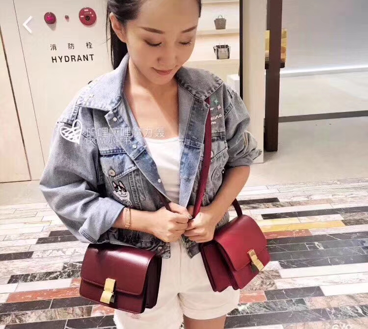 Celine 思琳 Box 豆腐包 欢迎你用放大镜来看 拿你的正品来仔细对比 