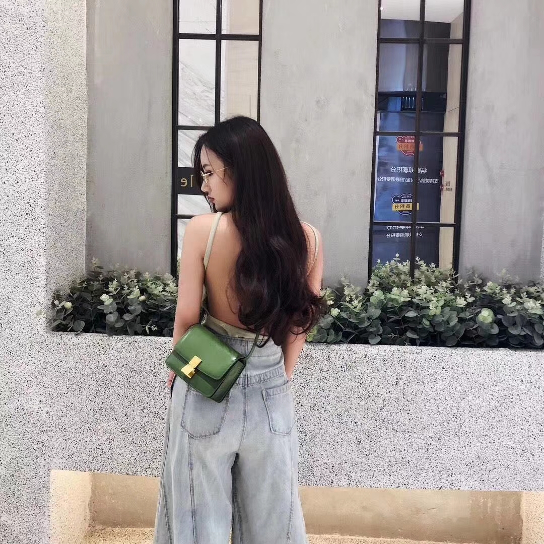 CÉLINE（赛琳）豆腐包 box小号  16cm   抹茶绿