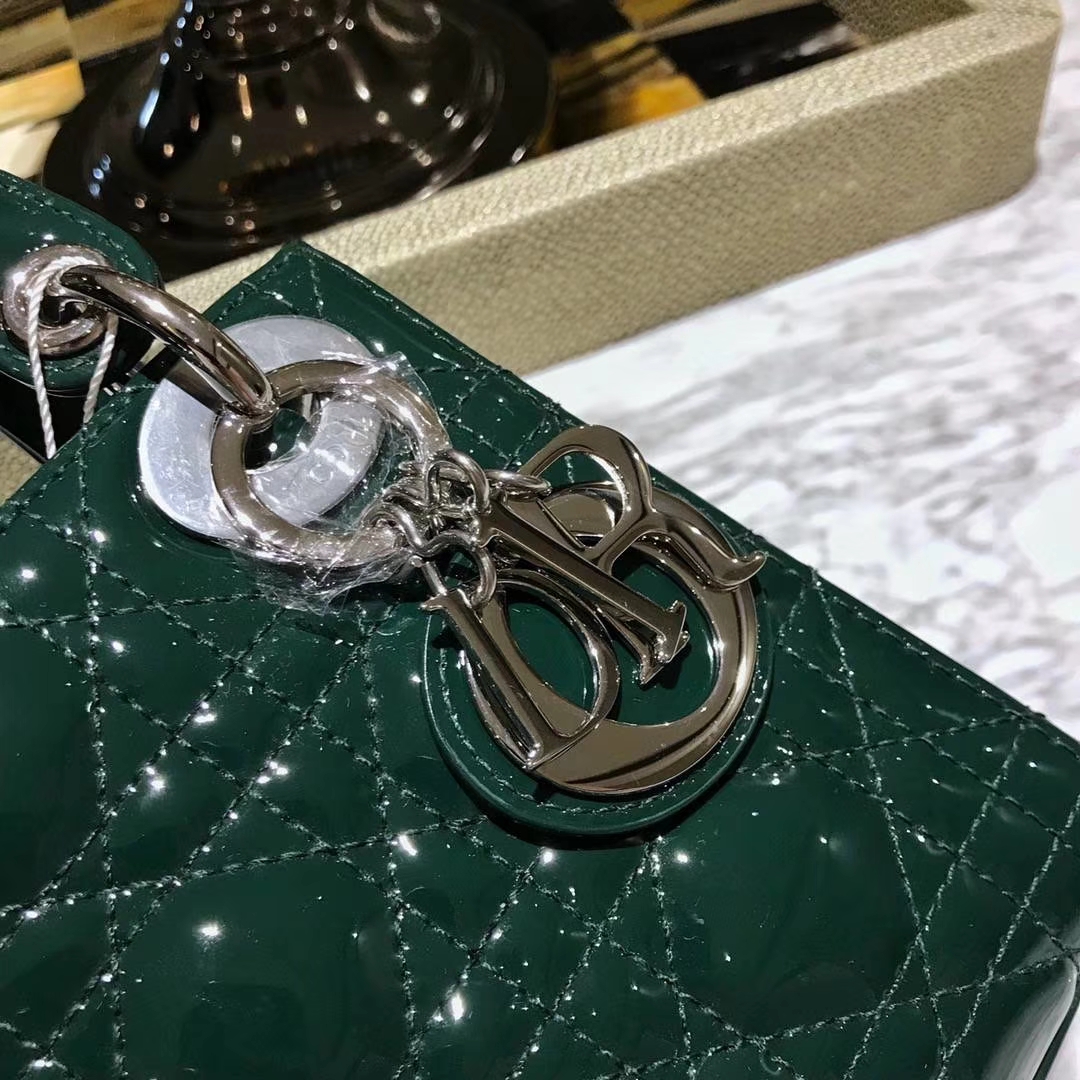 Dior 迪奥 广州厂家直销 包包批发市场 意大利  进口原厂正品皮料  墨绿色