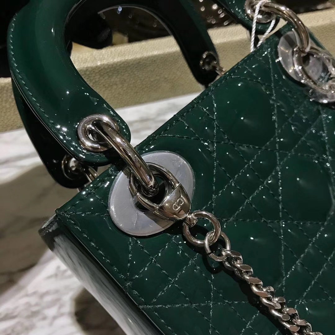 Dior 迪奥 广州厂家直销 包包批发市场 意大利  进口原厂正品皮料  墨绿色