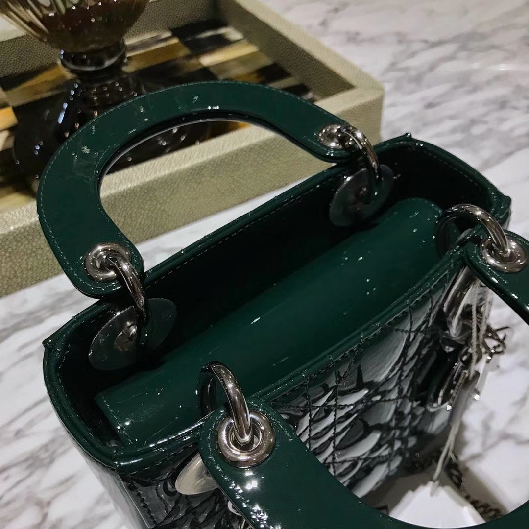 Dior 迪奥 广州厂家直销 包包批发市场 意大利  进口原厂正品皮料  墨绿色