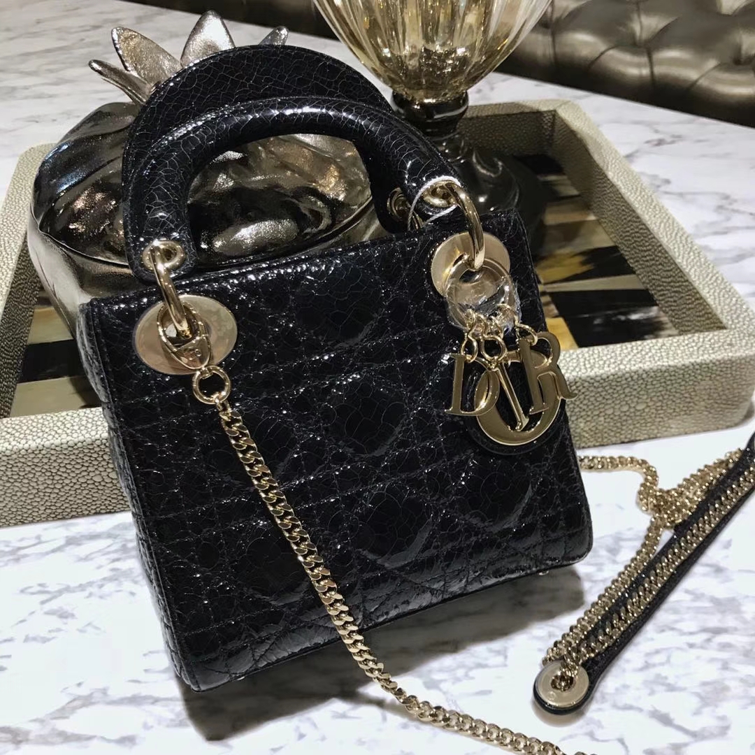 Dior 迪奥 新款来袭 意大利原厂皮料  鹿皮爆裂纹 黑色 实物绝对美到爆