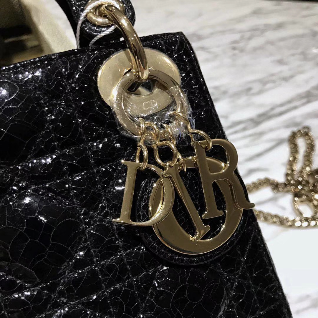 Dior 迪奥 新款来袭 意大利原厂皮料  鹿皮爆裂纹 黑色 实物绝对美到爆