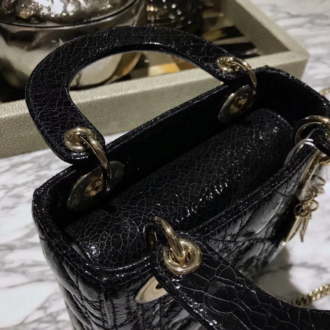 Dior 迪奥 新款来袭 意大利原厂皮料  鹿皮爆裂纹 黑色 实物绝对美到爆